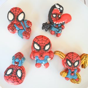 spiderman macarons